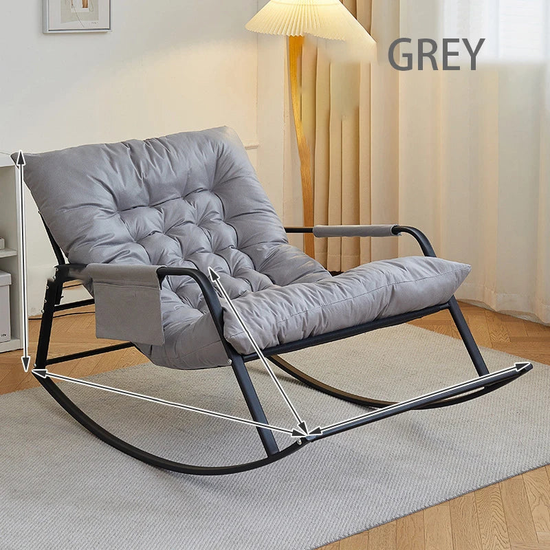 Oversized Bird's Nest Outdoor Rocking Chair Cushions for Rattan