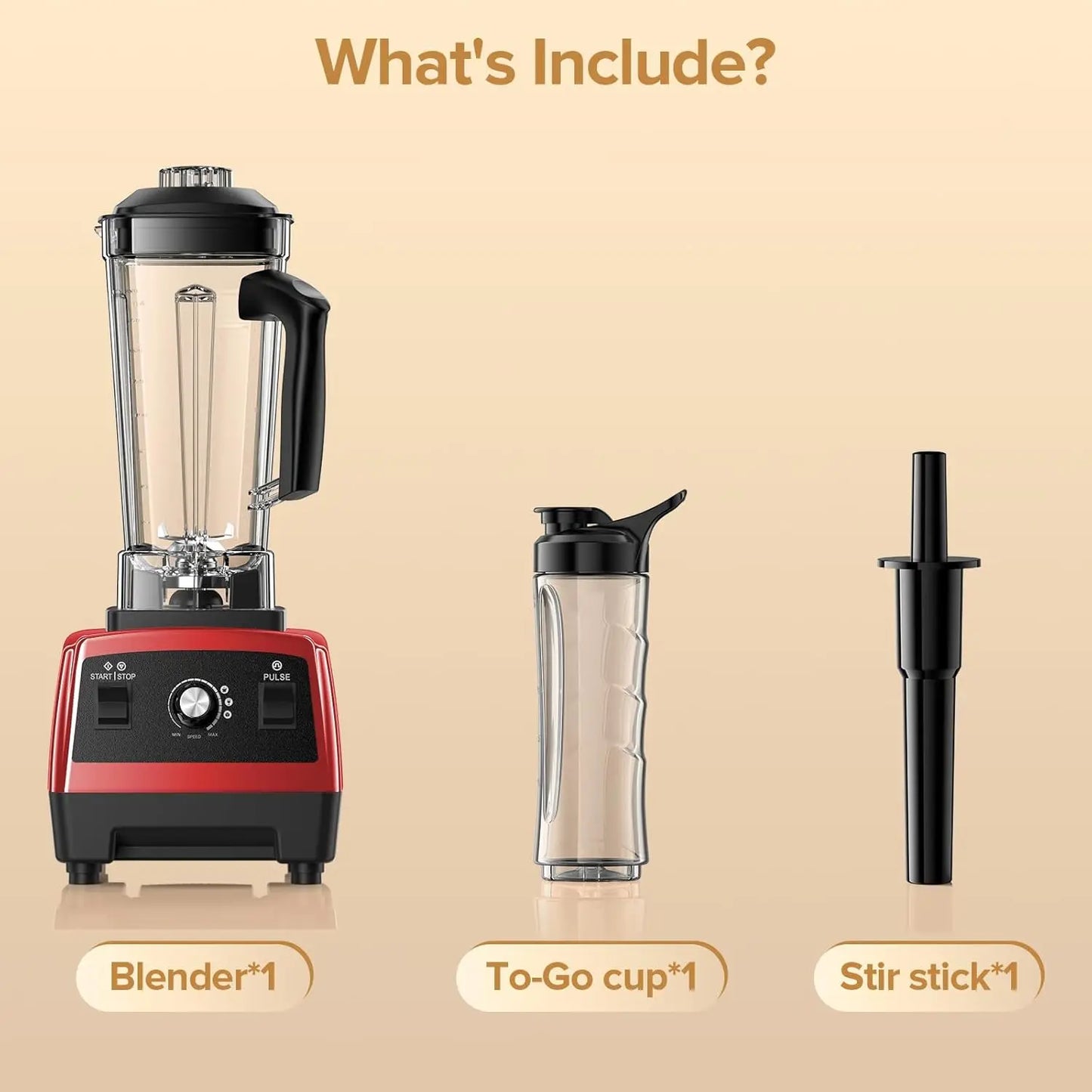 XMSJ Blender For Smoothies Multi Speed Ice Crushing With Pitcher