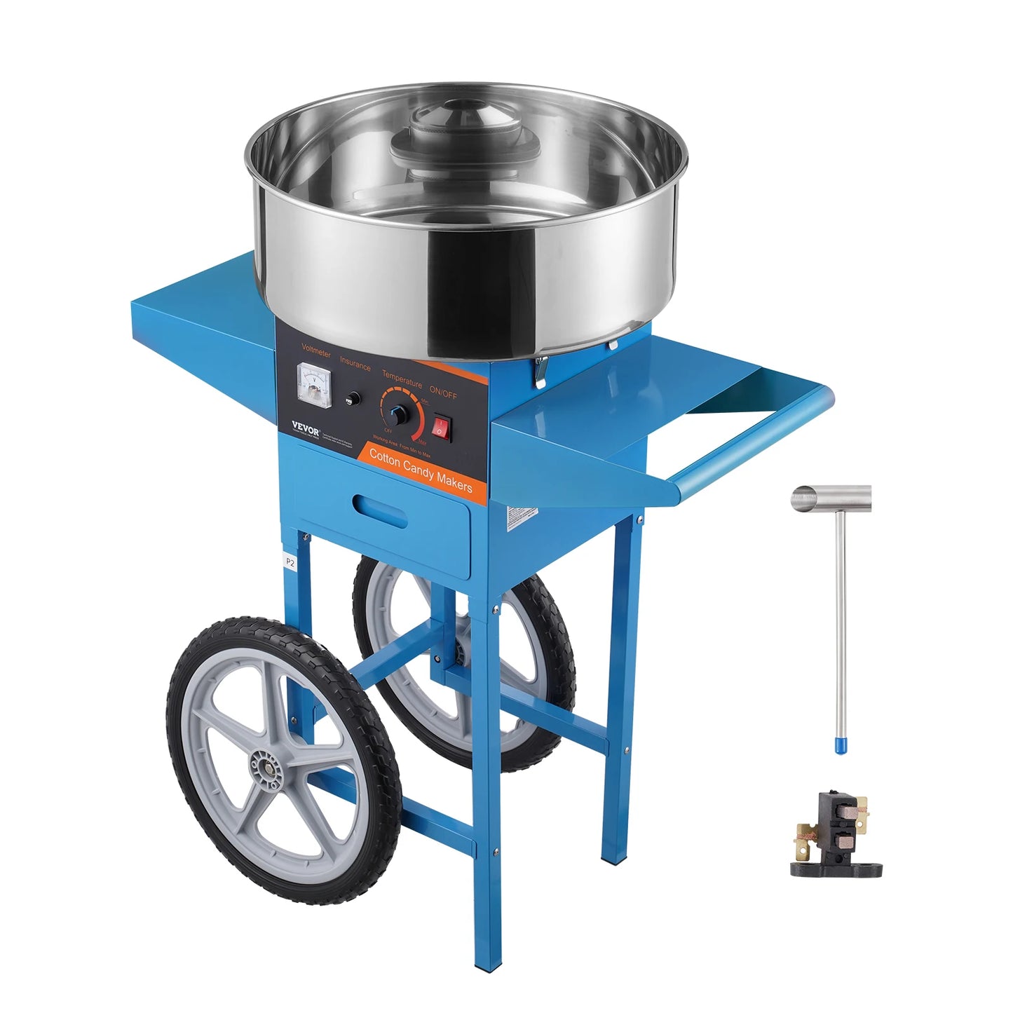 SucceBuy Electric Cotton Candy Machine Stainless Steel Bowl Floss Maker