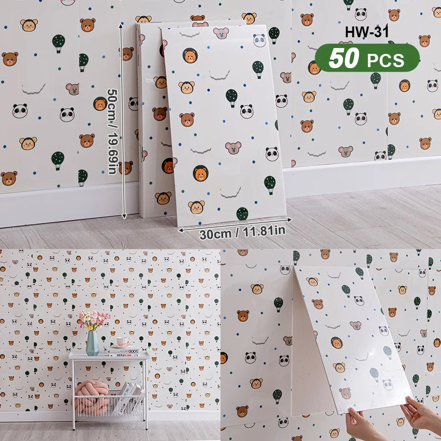 3D Self Adhesive Peel And Stick Wall Tiles Splashback 50pcs