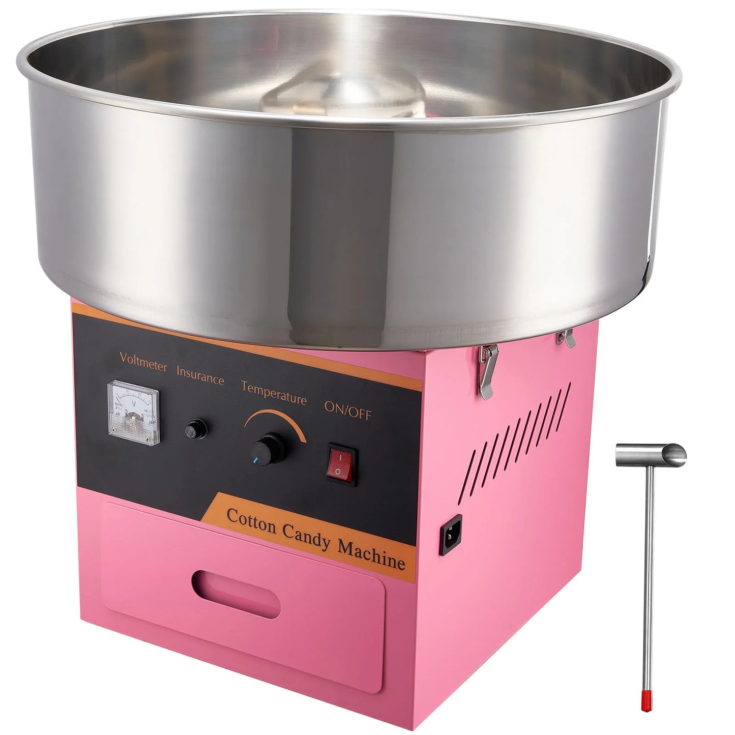 SucceBuy Electric Cotton Candy Machine Stainless Steel Bowl Floss Maker