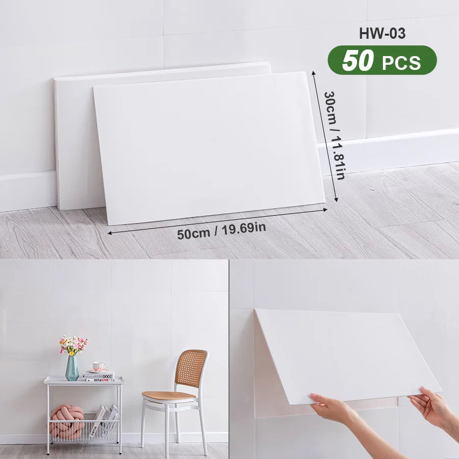 3D Self Adhesive Peel And Stick Wall Tiles Splashback 50pcs