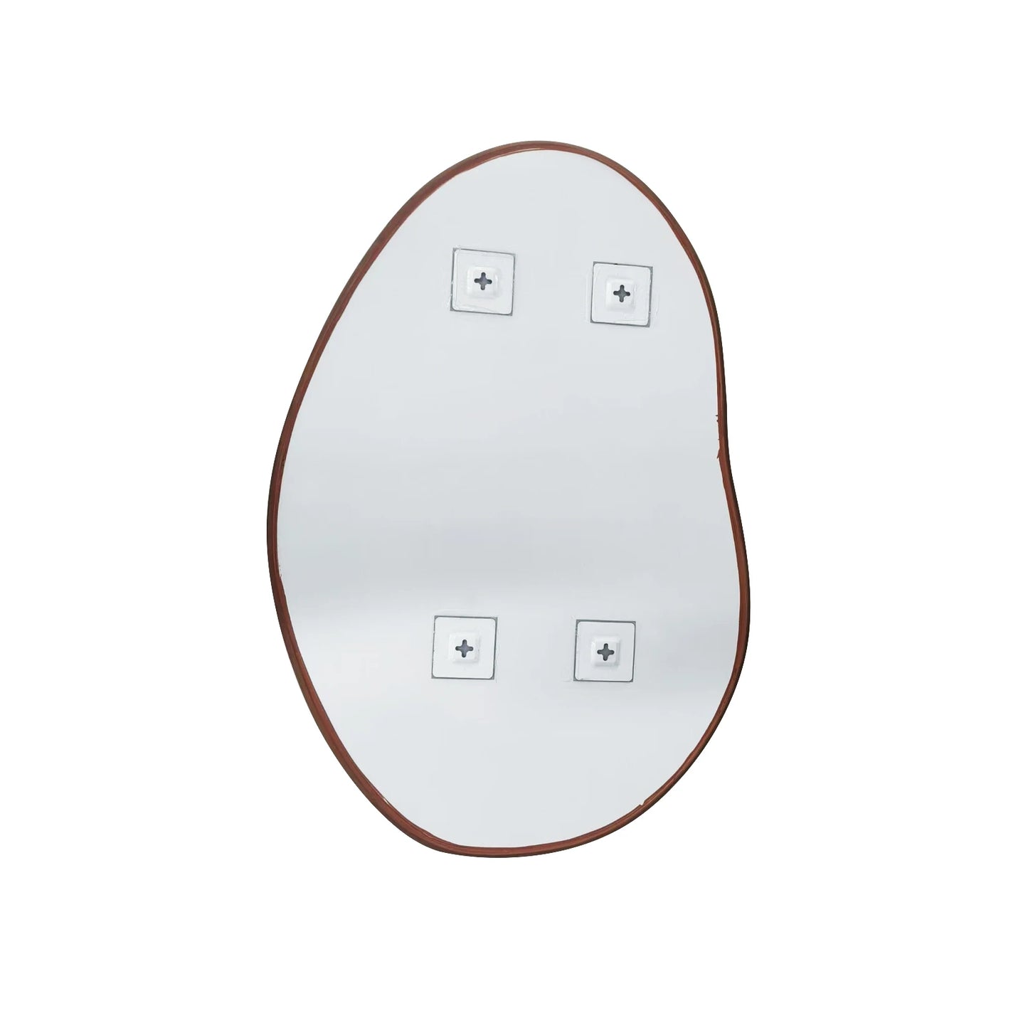 BORWAR Irregular Wooden Framed Wall Mirror Asymmetrical Loft Style