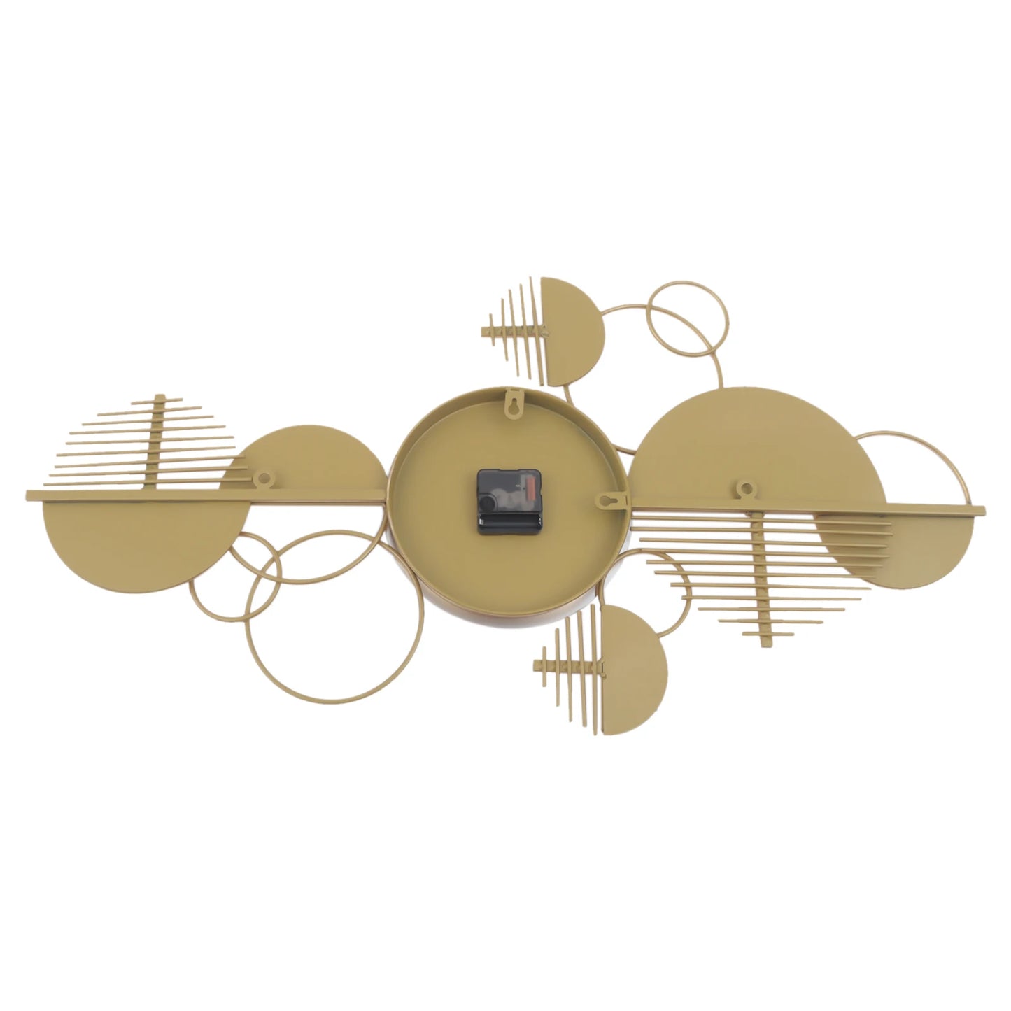 Creative Modern Metal Wall Clock Battery Operated Silent Minimalist Decorative