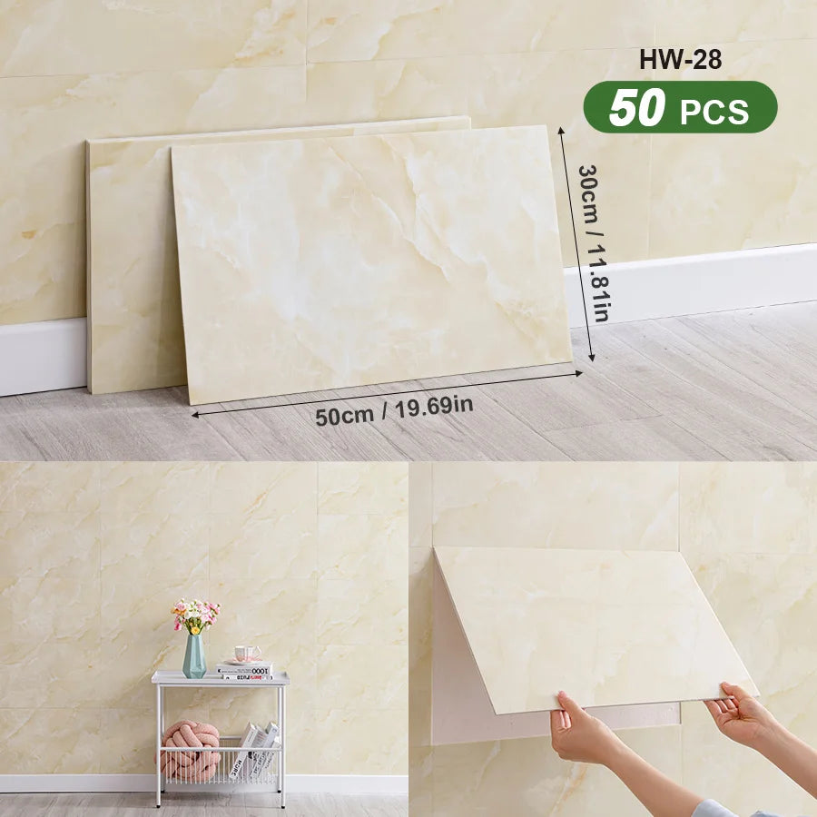 3D Self Adhesive Peel And Stick Wall Tiles Splashback 50pcs