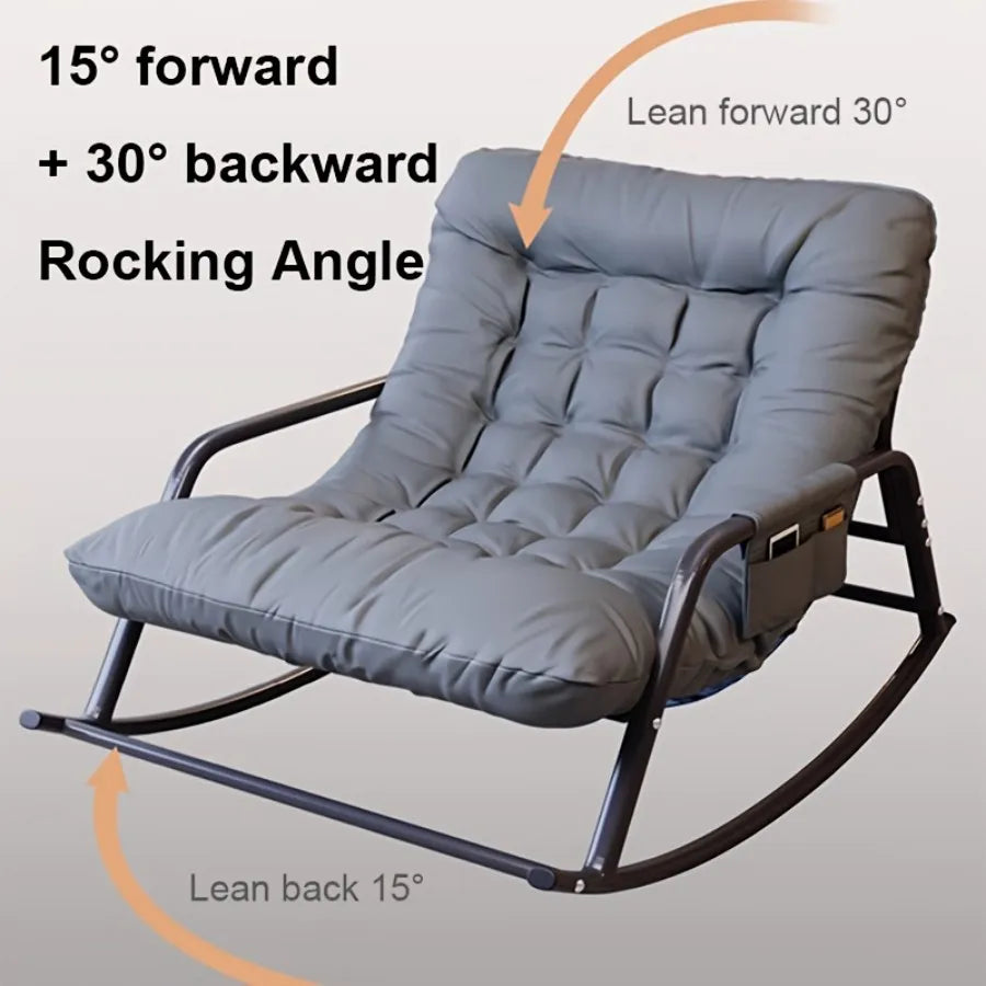 Oversized Bird's Nest Outdoor Rocking Chair Cushions for Rattan