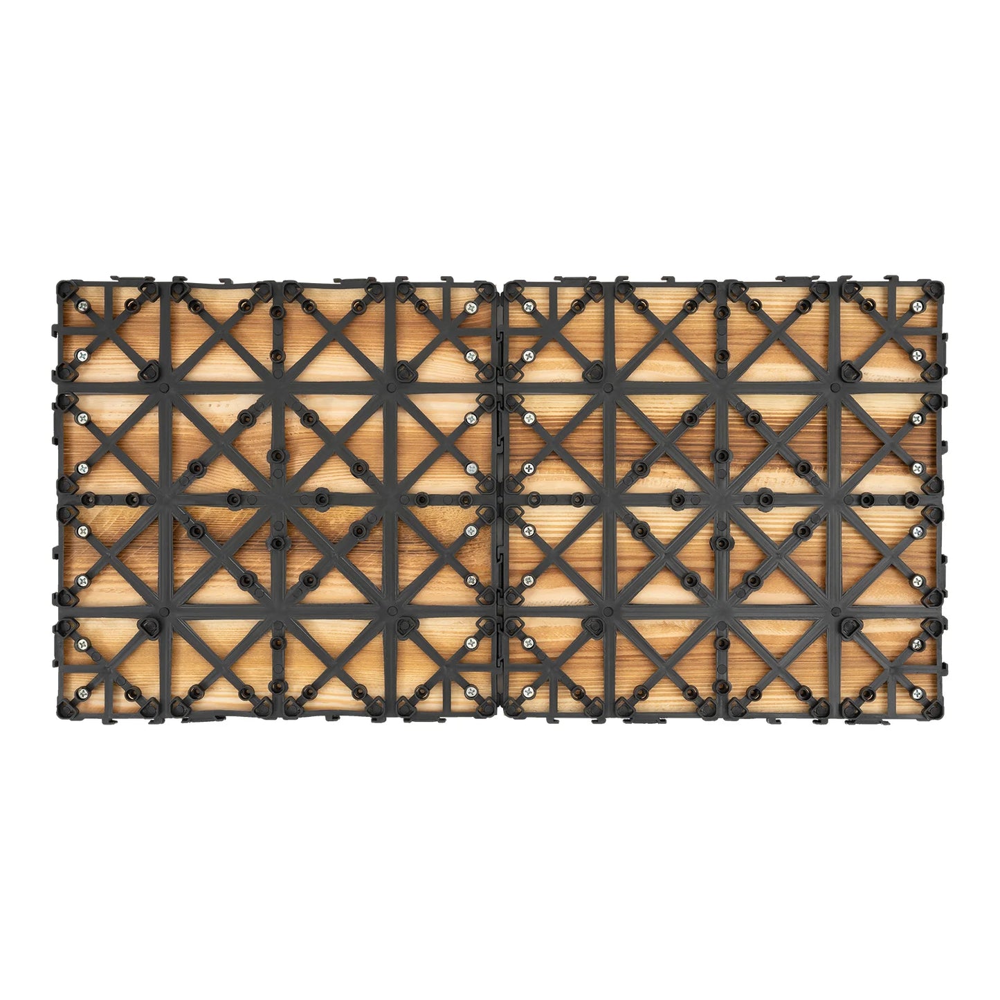 Wood Plastic Composite Interlocking Deck Tiles Waterproof For Indoor Outdoor