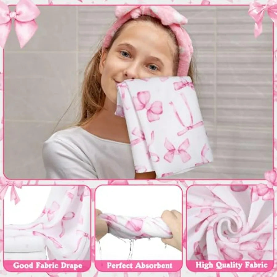 8 Piece Shower Curtain Set With Towels And Carpet Coquette