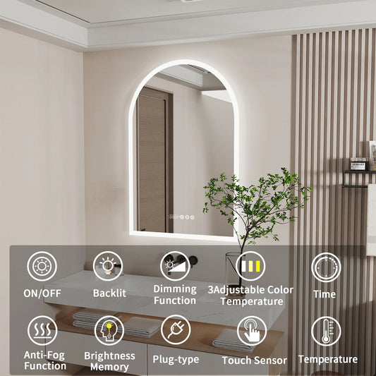 Wisfor Backlit Smart LED Bathroom Mirror Anti Fog CRI95