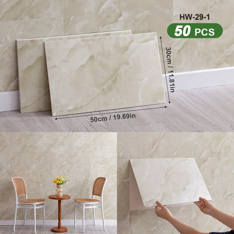 3D Self Adhesive Peel And Stick Wall Tiles Splashback 50pcs