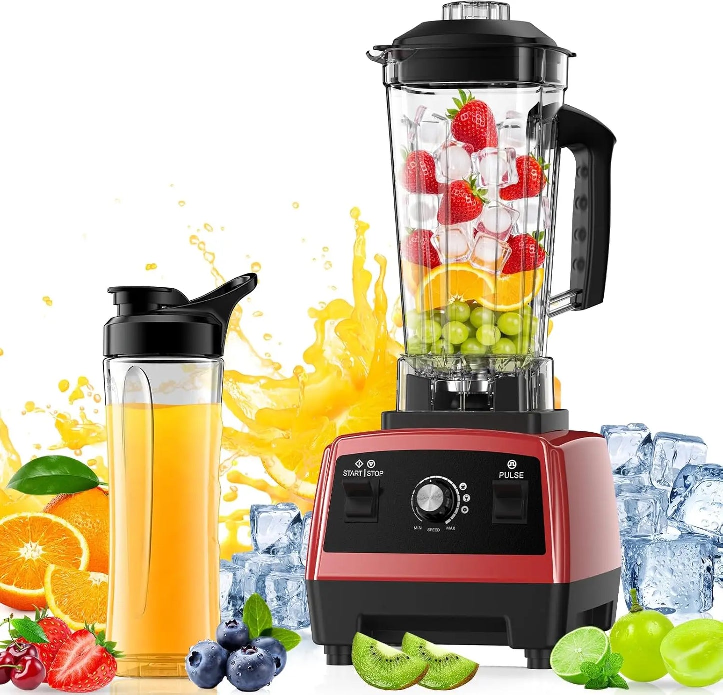 XMSJ Blender For Smoothies Multi Speed Ice Crushing With Pitcher
