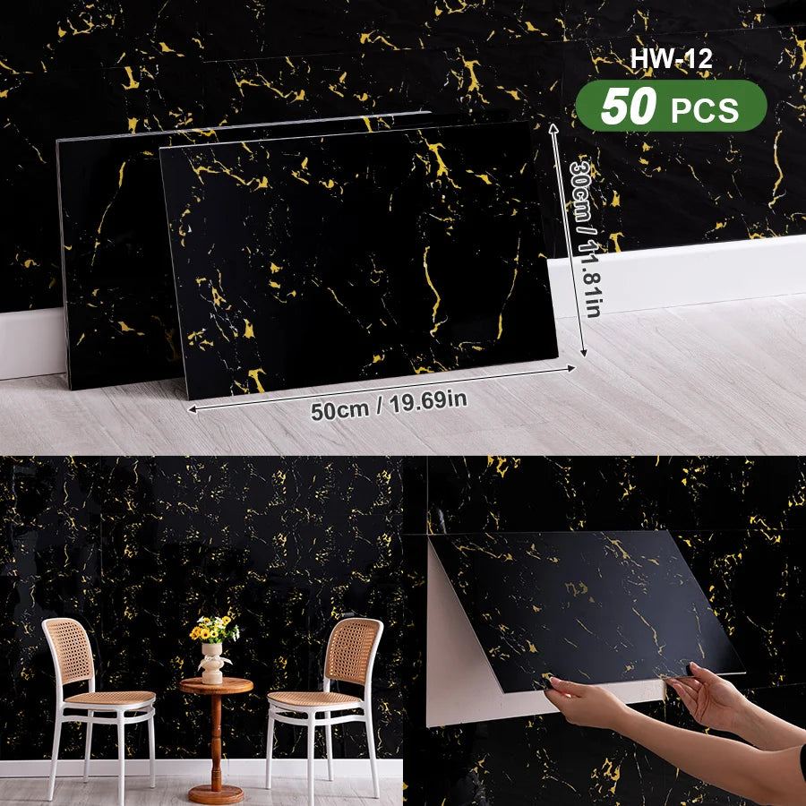 3D Self Adhesive Peel And Stick Wall Tiles Splashback 50pcs