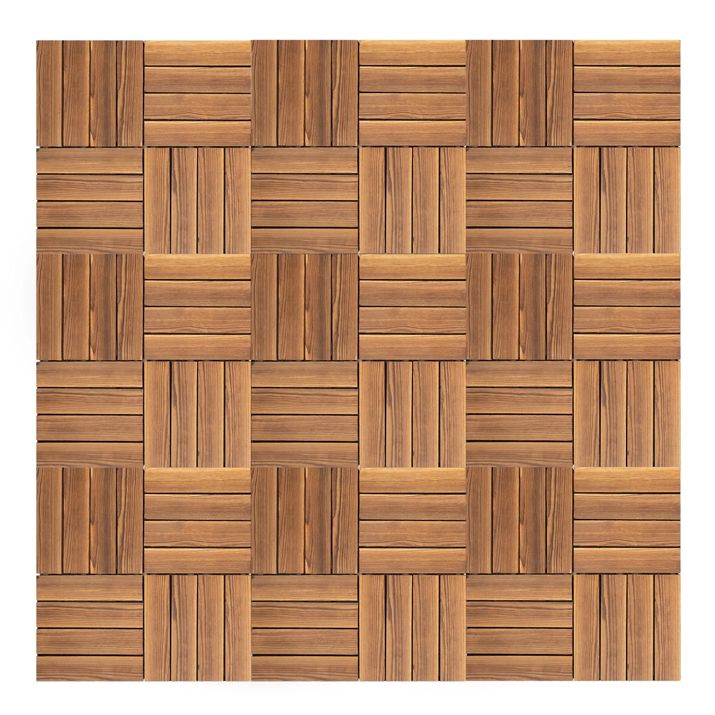 Wood Plastic Composite Interlocking Deck Tiles Waterproof For Indoor Outdoor