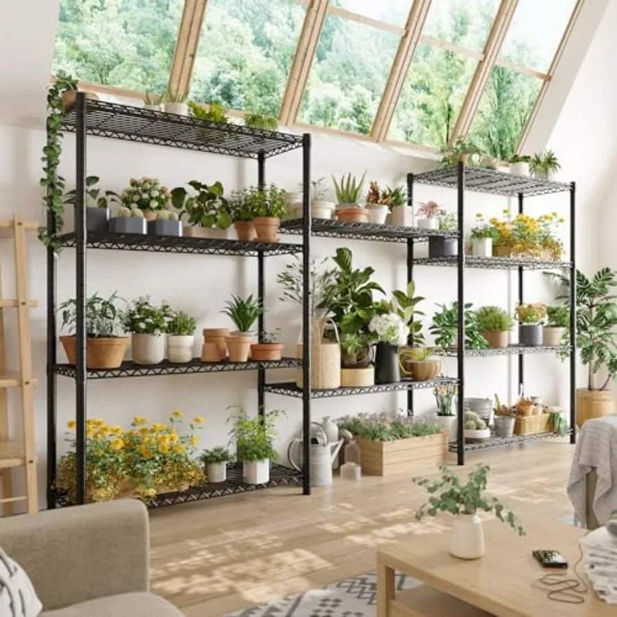 Five-Tier Heavy Duty Wire Shelving Unit for Garage Pantry