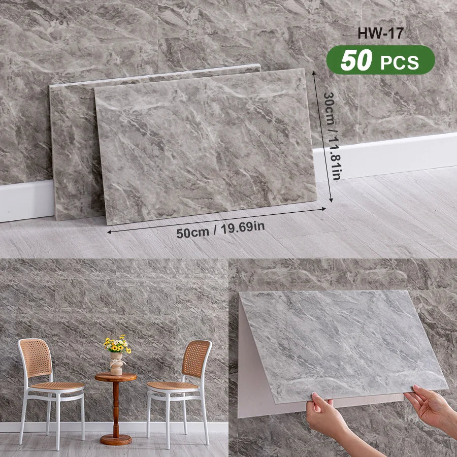 3D Self Adhesive Peel And Stick Wall Tiles Splashback 50pcs