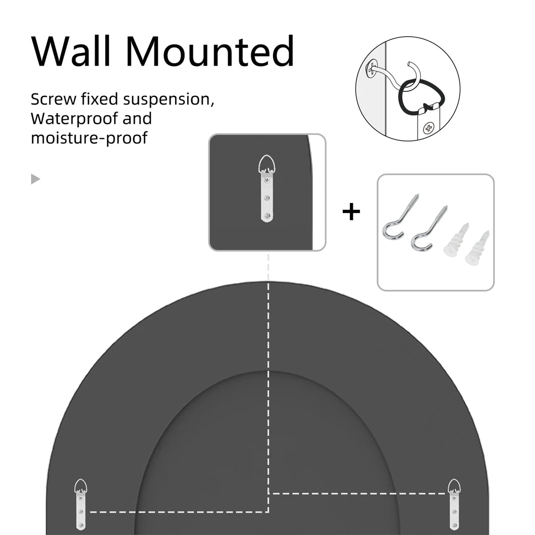 BORWARTH Crushed Diamond Wall Mirror With Beveled Glass