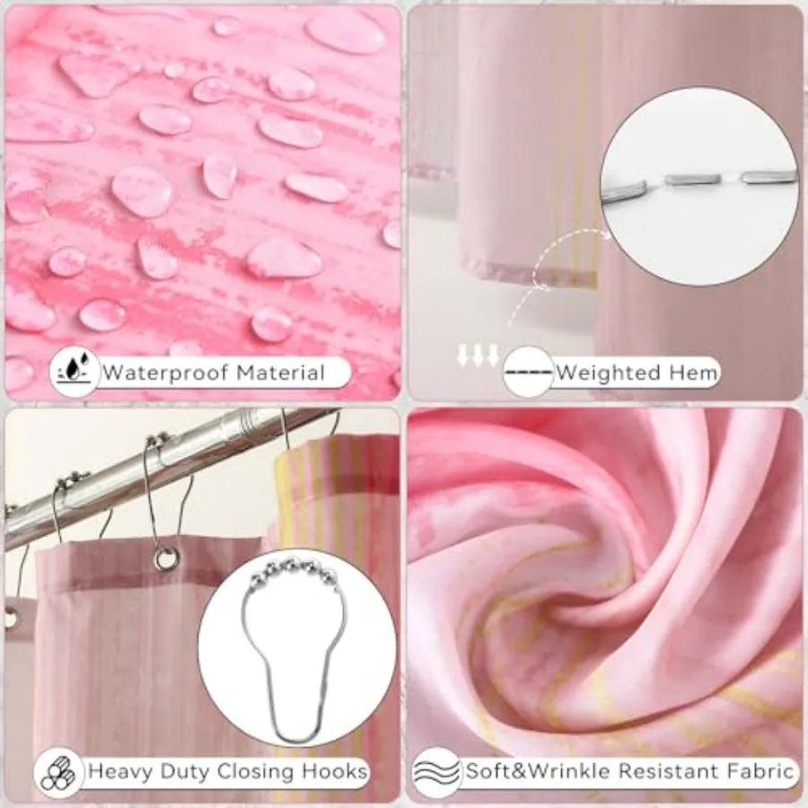 Bathroom Set With Shower Curtain And Rugs Soap Dispenser