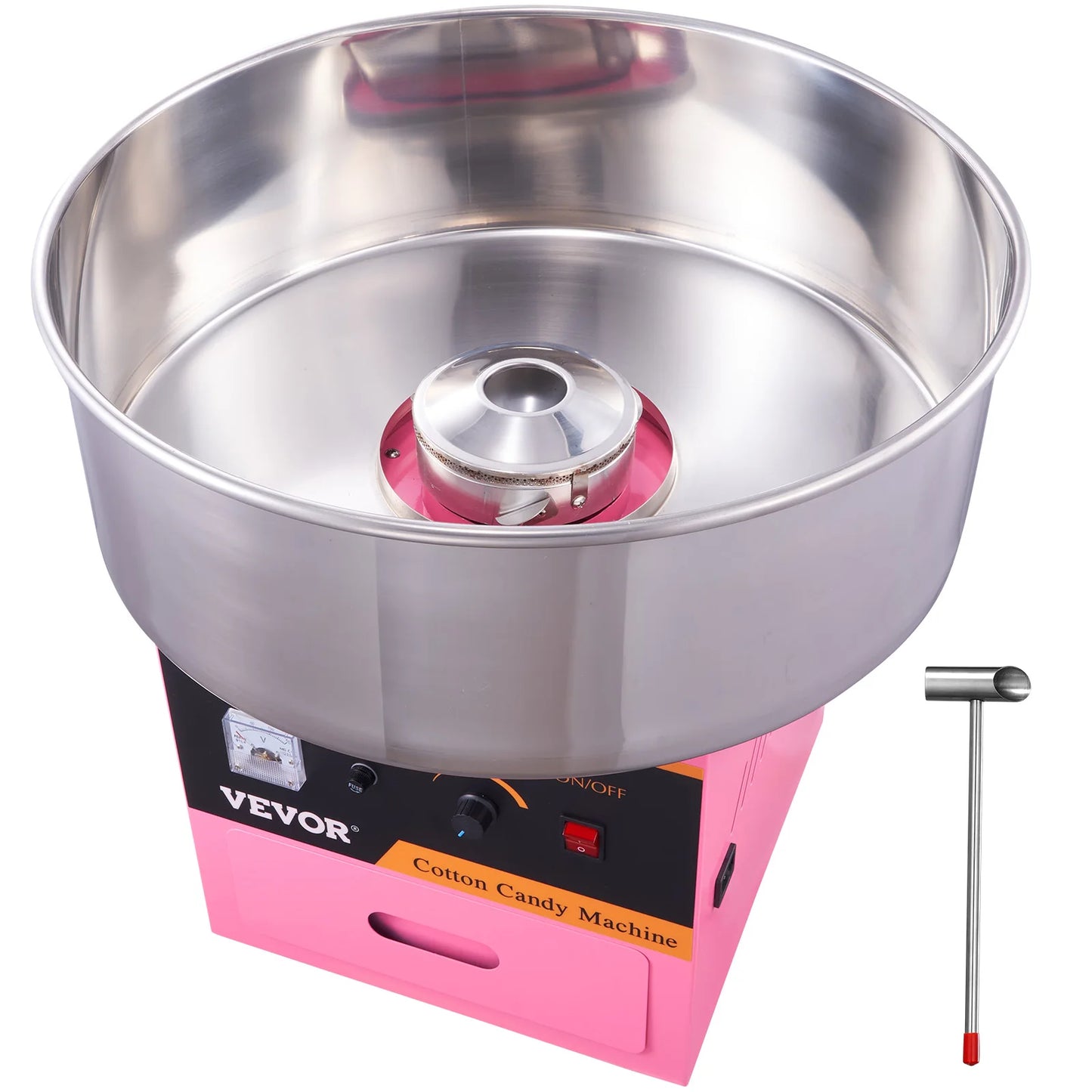 SucceBuy Electric Cotton Candy Machine Stainless Steel Bowl Floss Maker