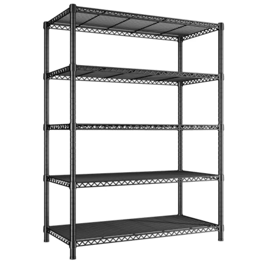 Five-Tier Heavy Duty Wire Shelving Unit for Garage Pantry