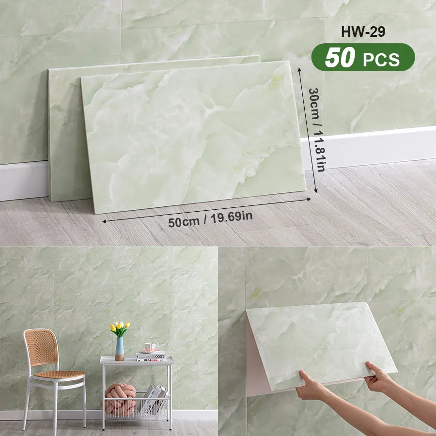 3D Self Adhesive Peel And Stick Wall Tiles Splashback 50pcs