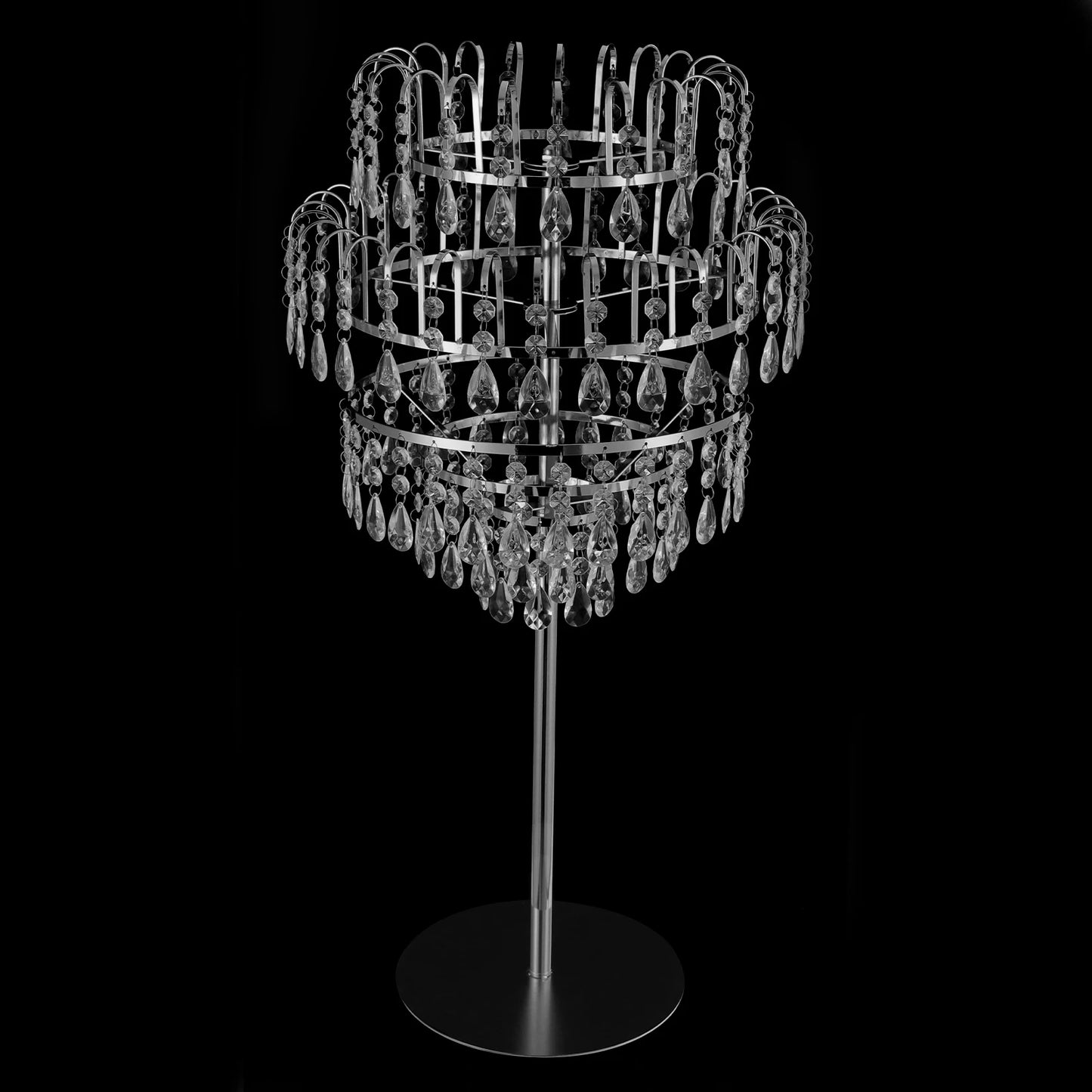 Five Tier Crystal Flower Display Stand Floral Holder Wedding Decor