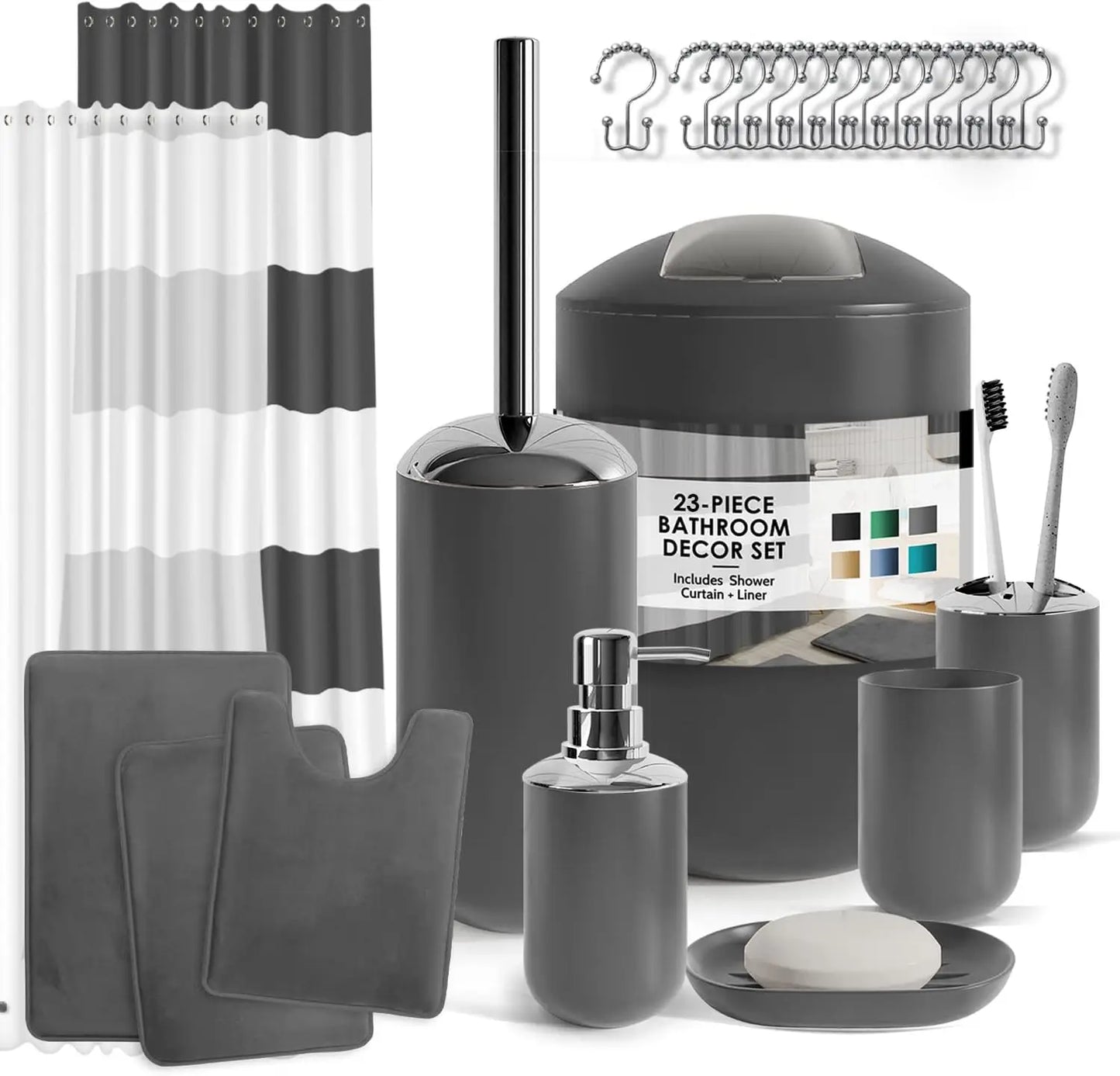 23 Piece Bathroom Accessories Set For Modern Decor Essentials